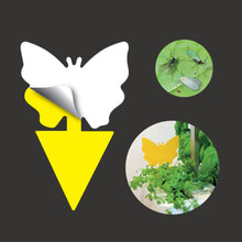 Load image into Gallery viewer, 8 yellow butterfly sticky traps against insects