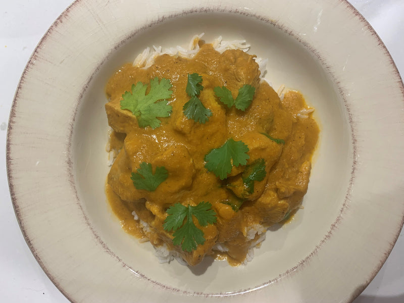 Easy Chicken Curry with Cilantro