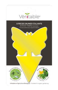 8 yellow butterfly sticky traps against insects